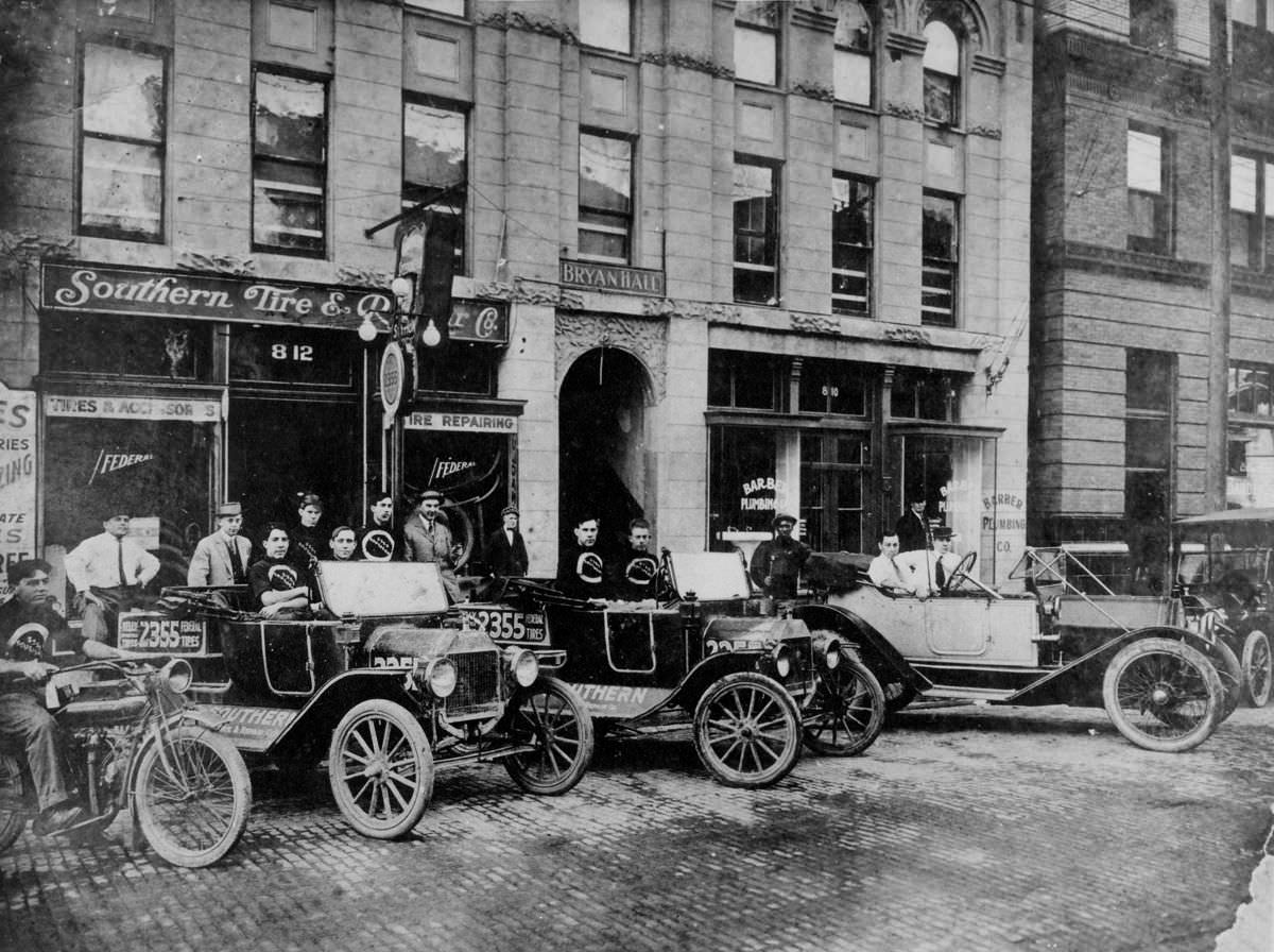 #16 Southern Tire & Rubber Company in Bryant Hall Building, Houston, 1913.