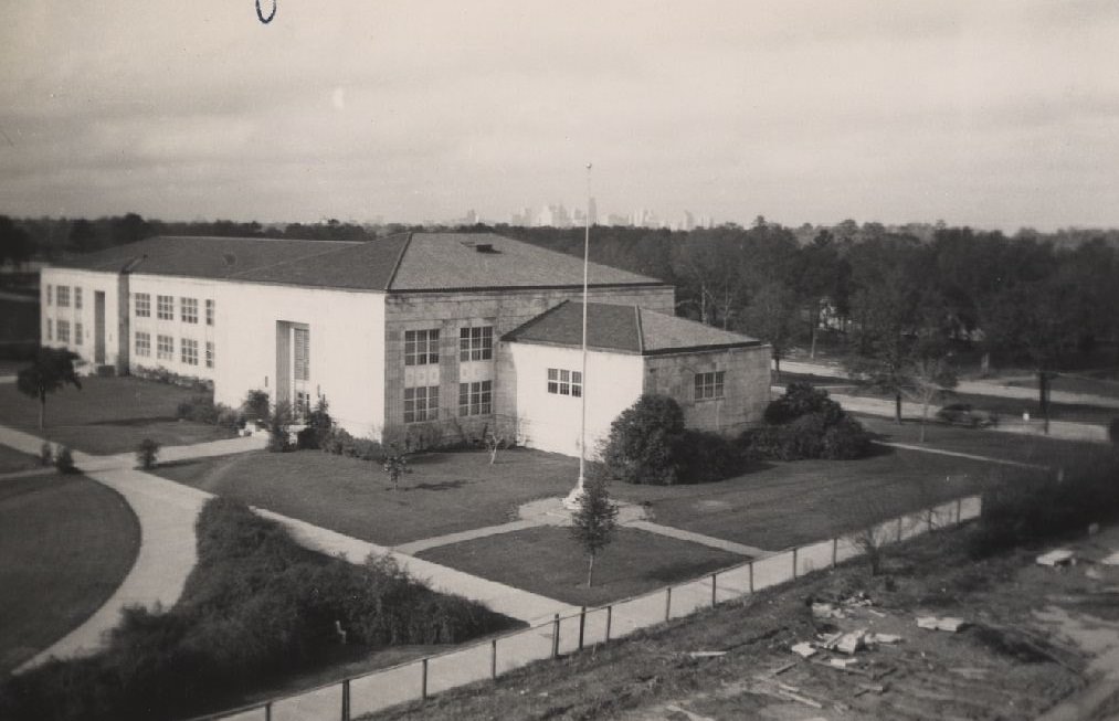 #6 Science Building and Ezekiel Cullen Building construction site, Houston, 1949