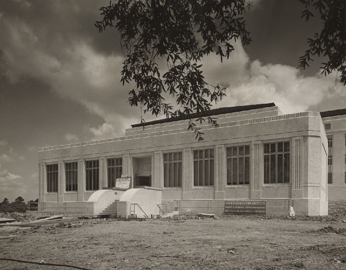 #43 Ezekiel Cullen Building construction side view, 1950