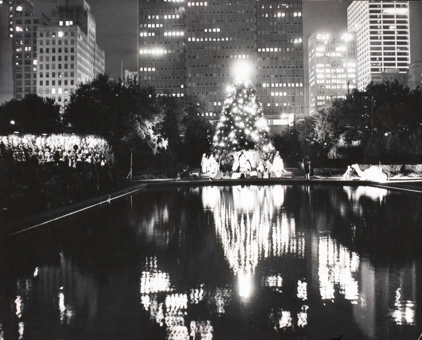 #14 Christmas tree at City Hall, Houston, 1960.