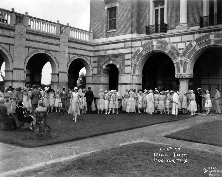 #30 People at Rice Institute, Houston, June 6, 1927.