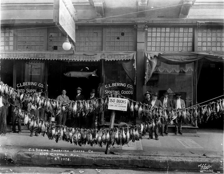 #33 Men in front of C. L. Bering Company store, Houston, November 6, 1920.