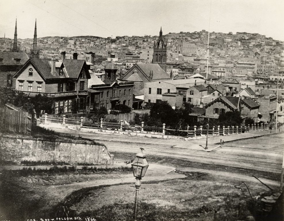 #5 Corner of Second and Folsom streets, 1866