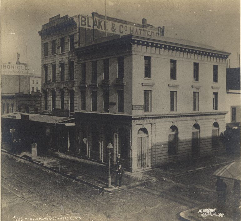 #15 Montgomery Street, corner of Commercial, 1868