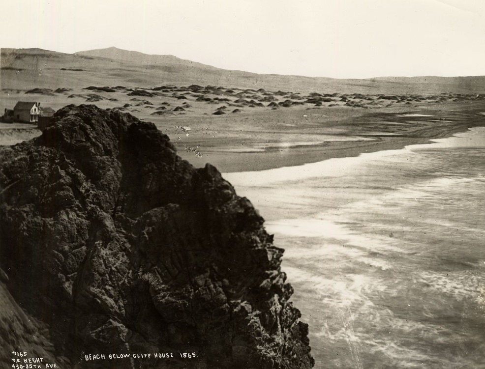 #28 Beach below Cliff House, 1865