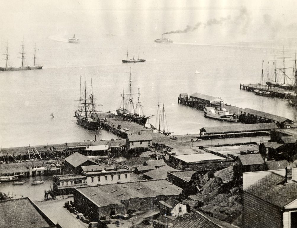 #35 San Francisco waterfront, 1860s