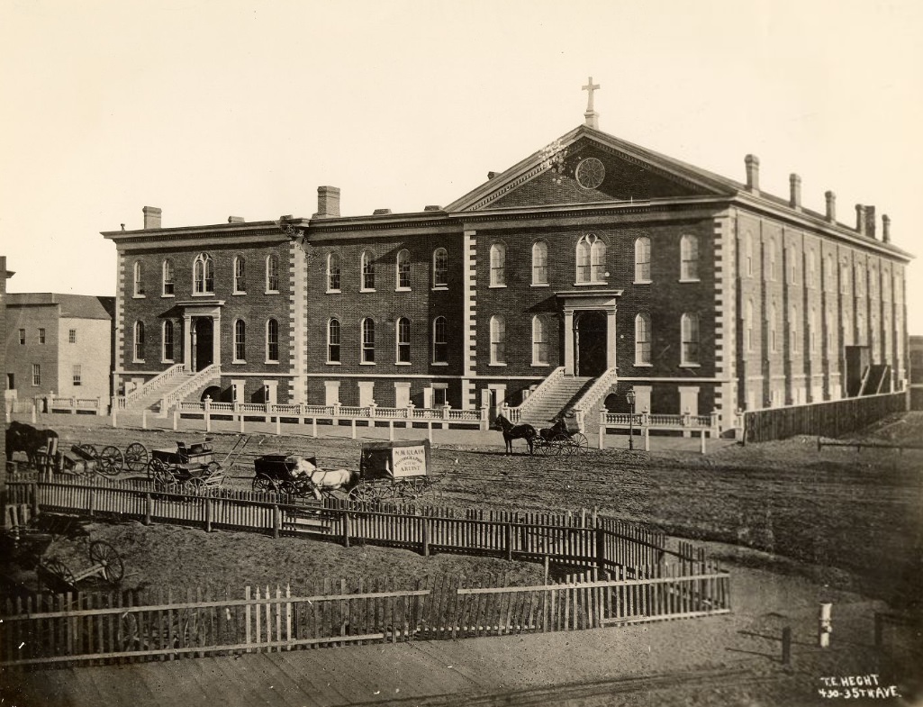 #40 St. Ignatius College at 4th and Market Street, 1863