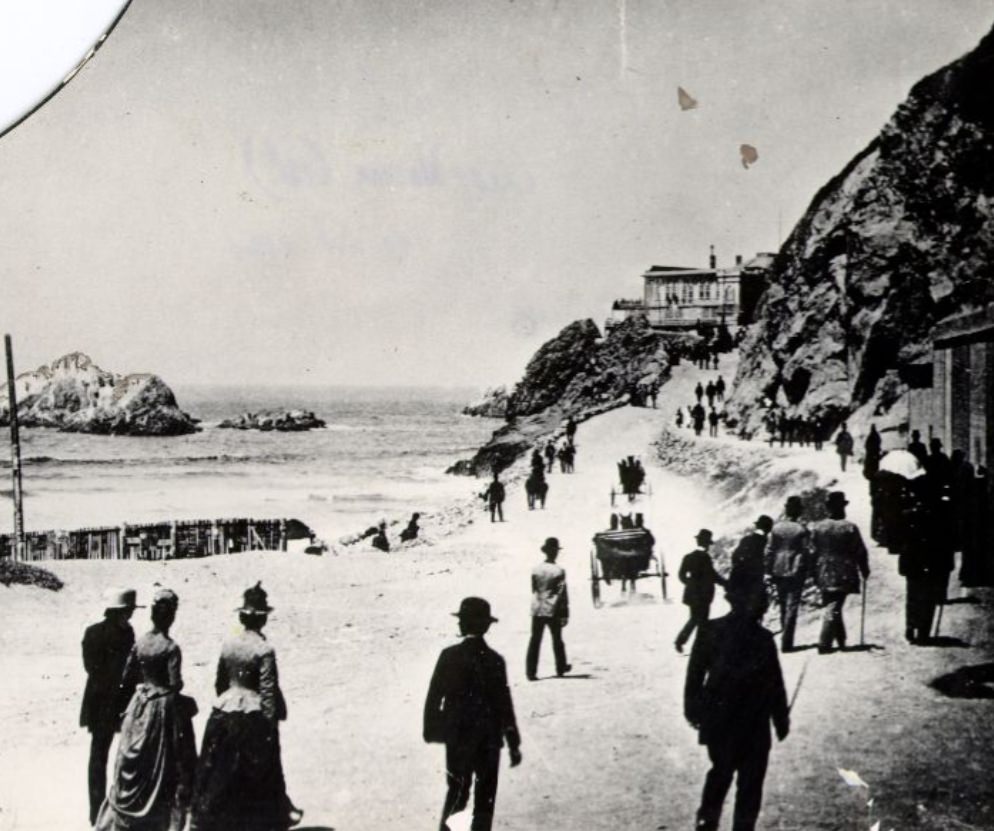#1 First Cliff House at Ocean Beach, opened in 1863
