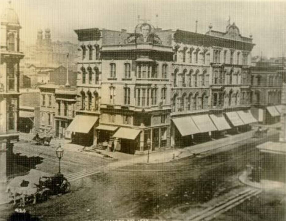 #53 Geary and Kearny streets, 1864