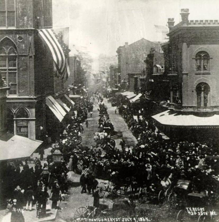 #61 Montgomery Street on July 4, 1864