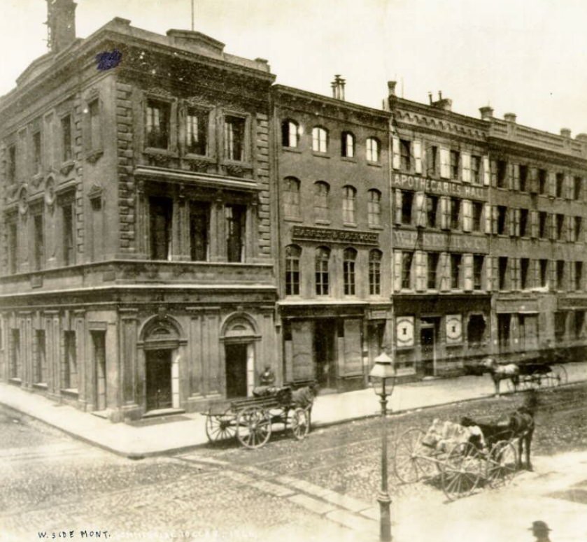 #65 West side Montgomery from Commercial to Clay, 1866