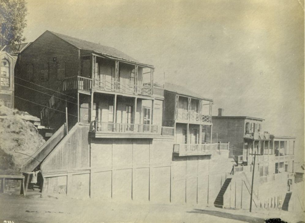 #78 Pine Street, east of Stockton, 1860s