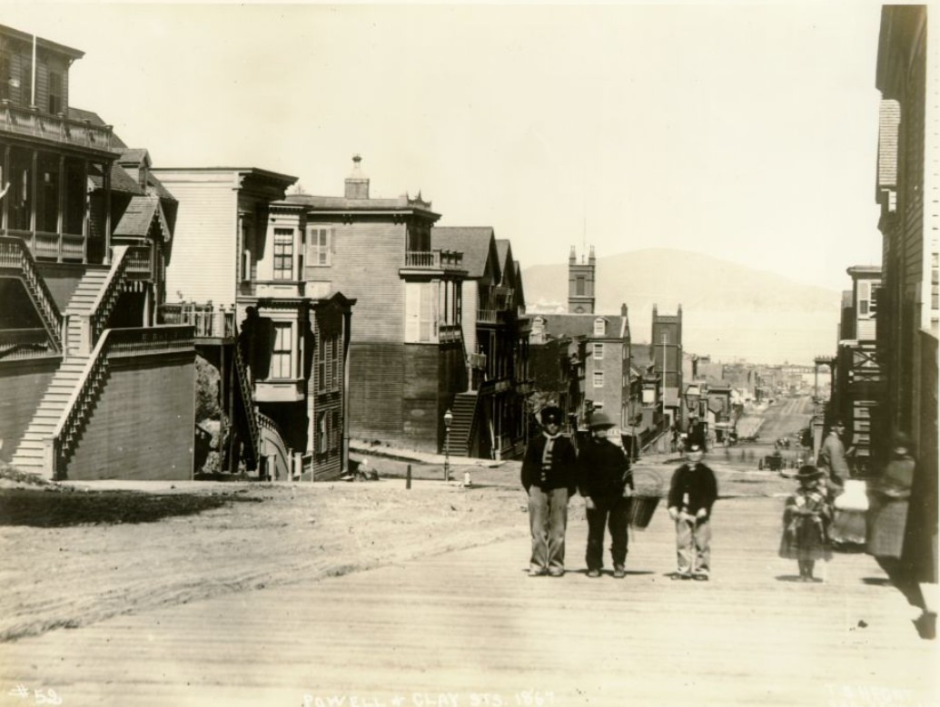 Powell &; Clay Streets, 1867