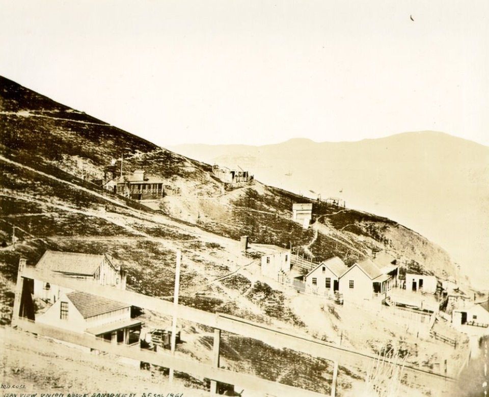 #87 Bay View Union above Sansome Street, San Francisco, California, 1861