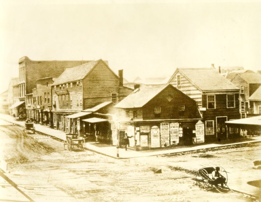 #97 Southwest corner of Pine and Montgomery streets, 1860