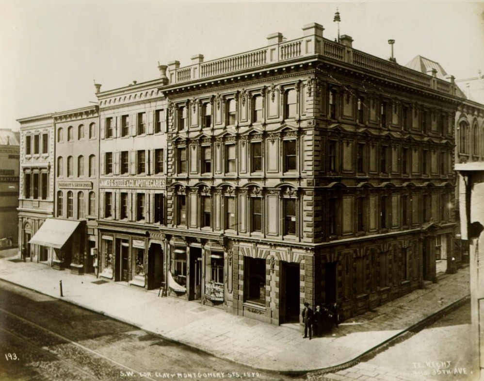 #3 Southwest corner of Clay and Montgomery Street, 1870