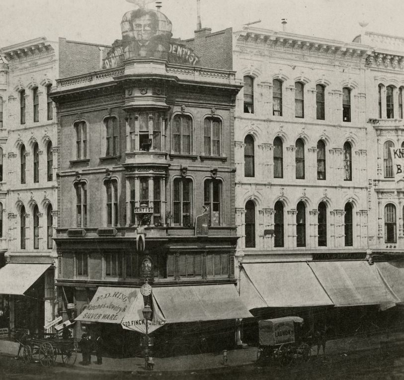 #20 Corner of Geary and Kearny streets, circa 1870