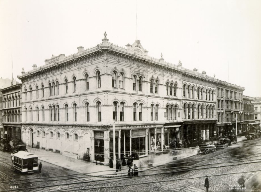#28 White House, northwest corner of Kearny and Post streets, erected in 1870
