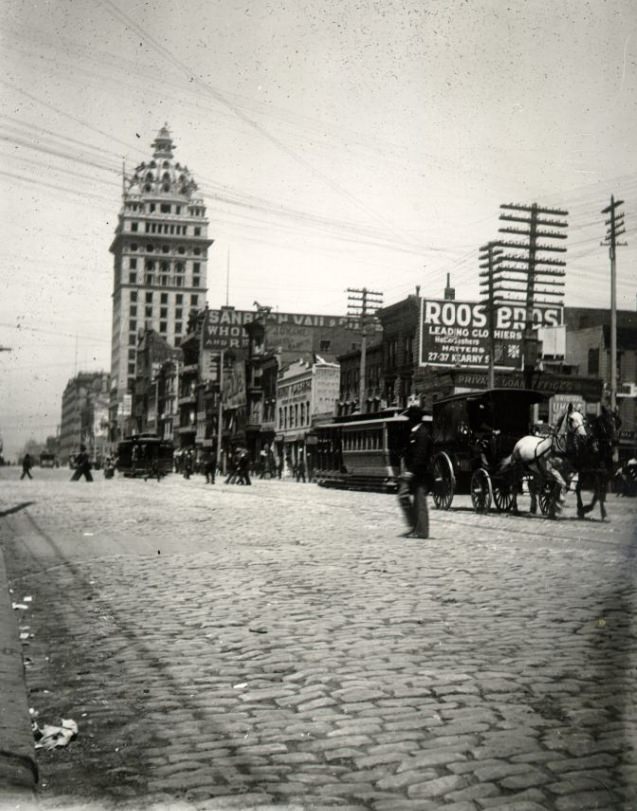 #30 Market between 3rd and 4th streets, 1870s