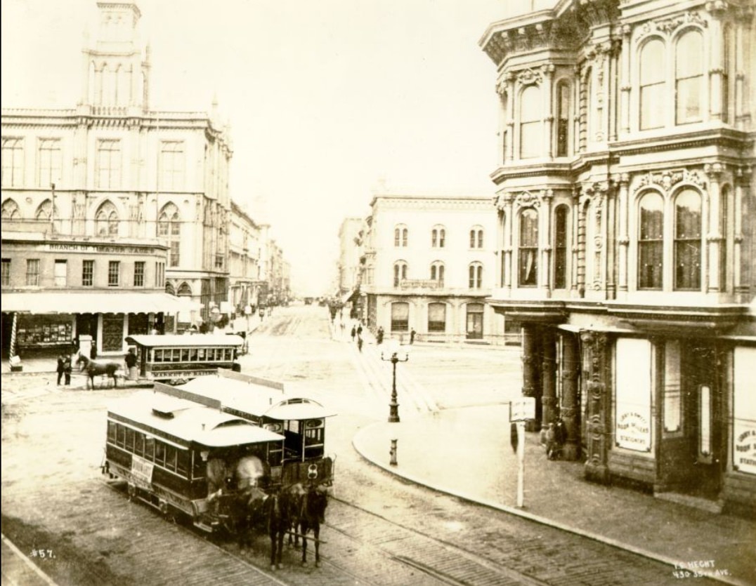 #31 Market & Montgomery Streets, 1875