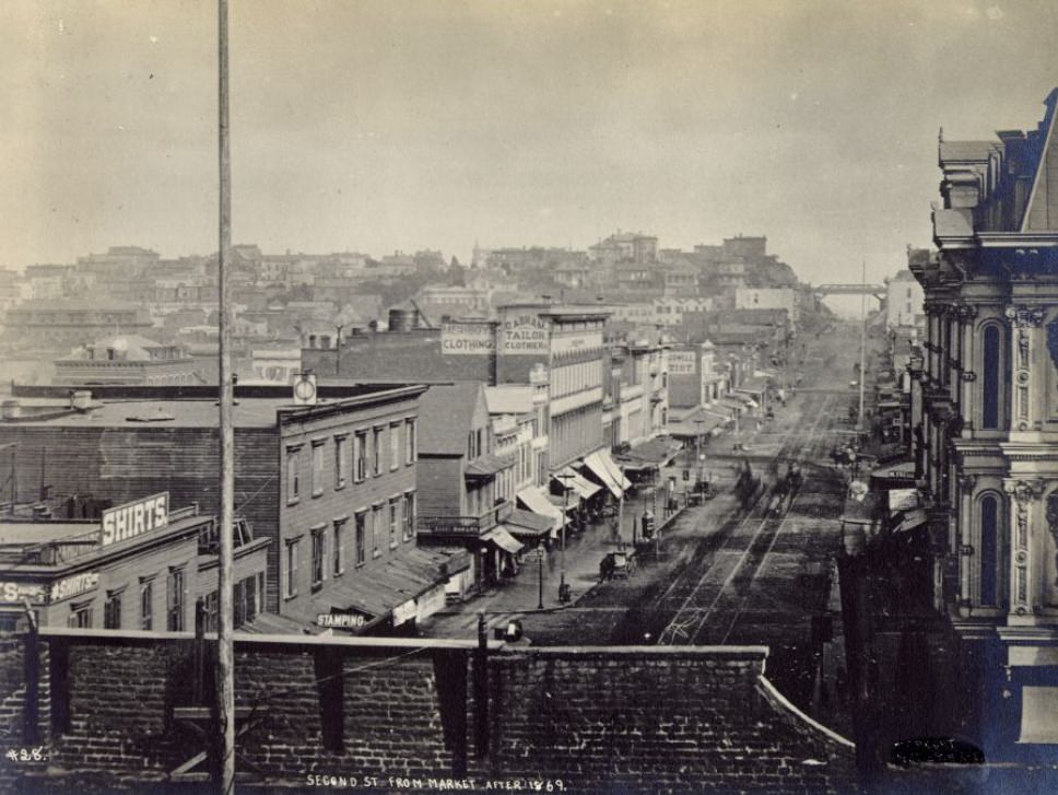 #41 Second Street from Market, 1870s