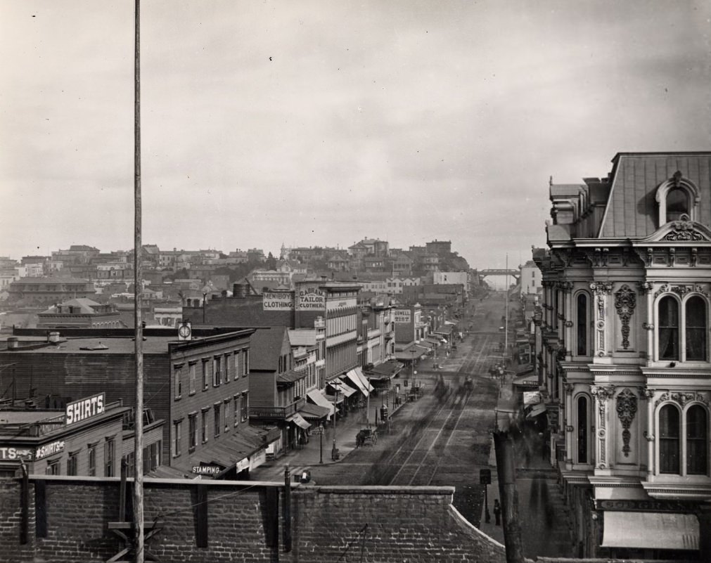 #44 Rincon Hill between 2nd and Market Street south, 1870
