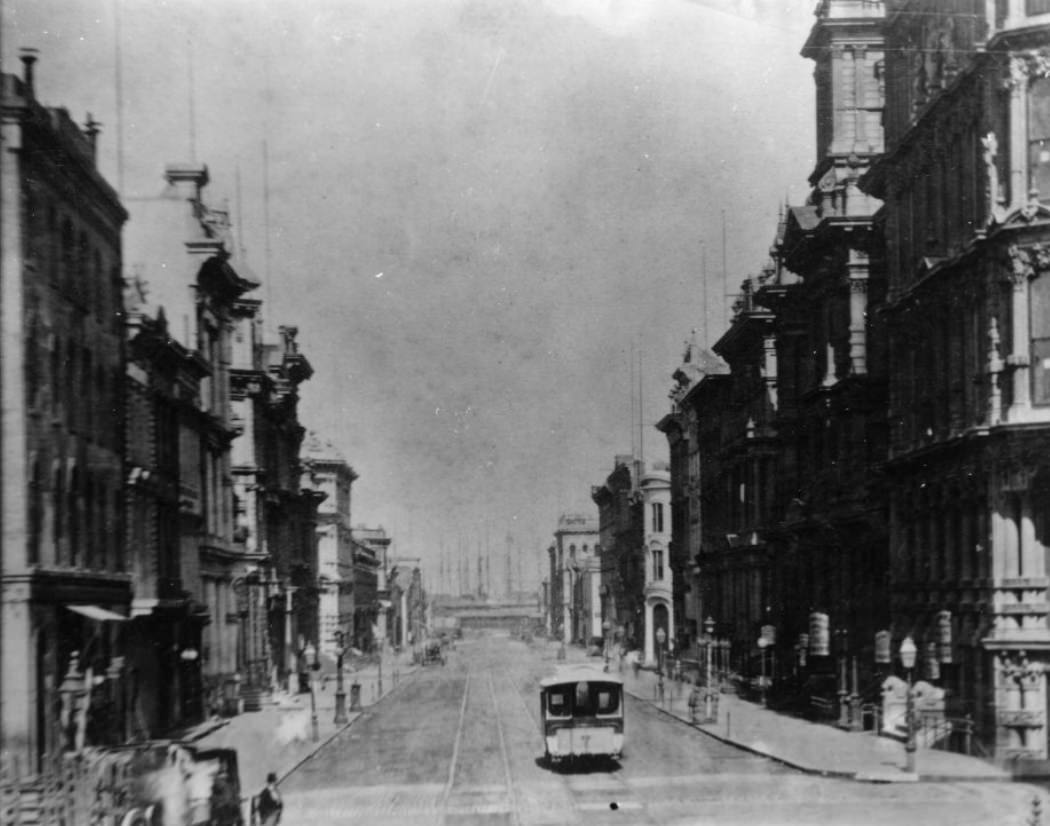 #45 California Street, east of Montgomery, 1876