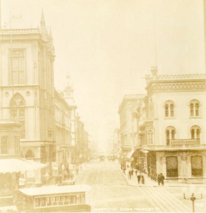 #7 Montgomery Street from Market, 1875