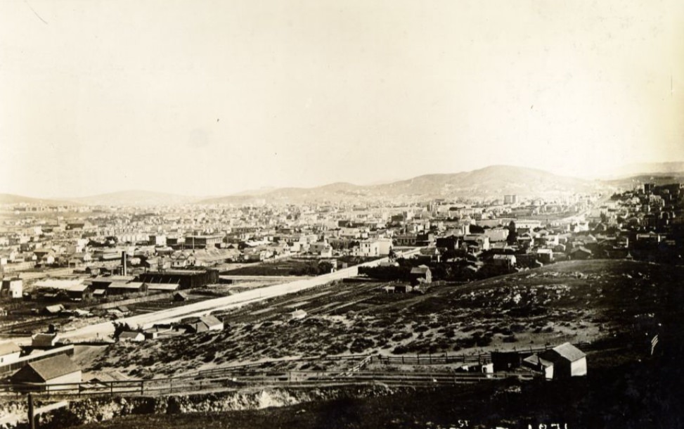 #58 Mission District, from Market Street cut, 1876