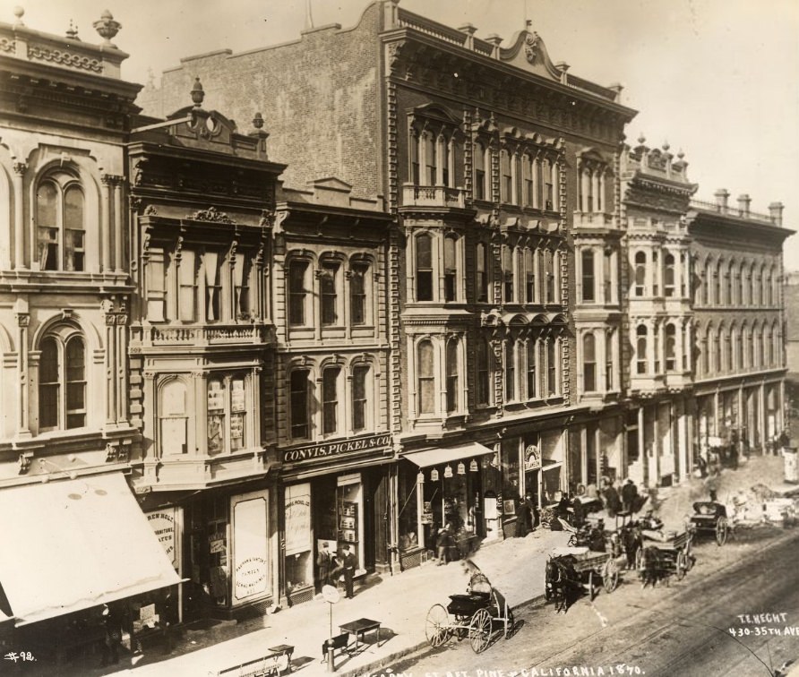 #10 Kearny Street between Pine and California, 1870