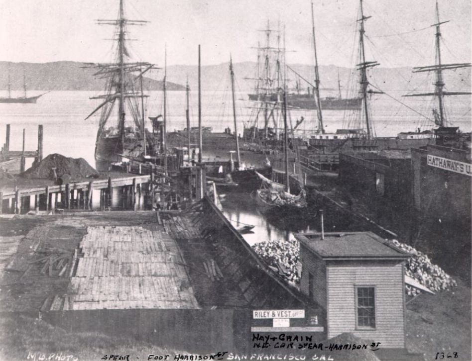 #80 Spear and Harrison streets, San Francisco waterfront, 1879