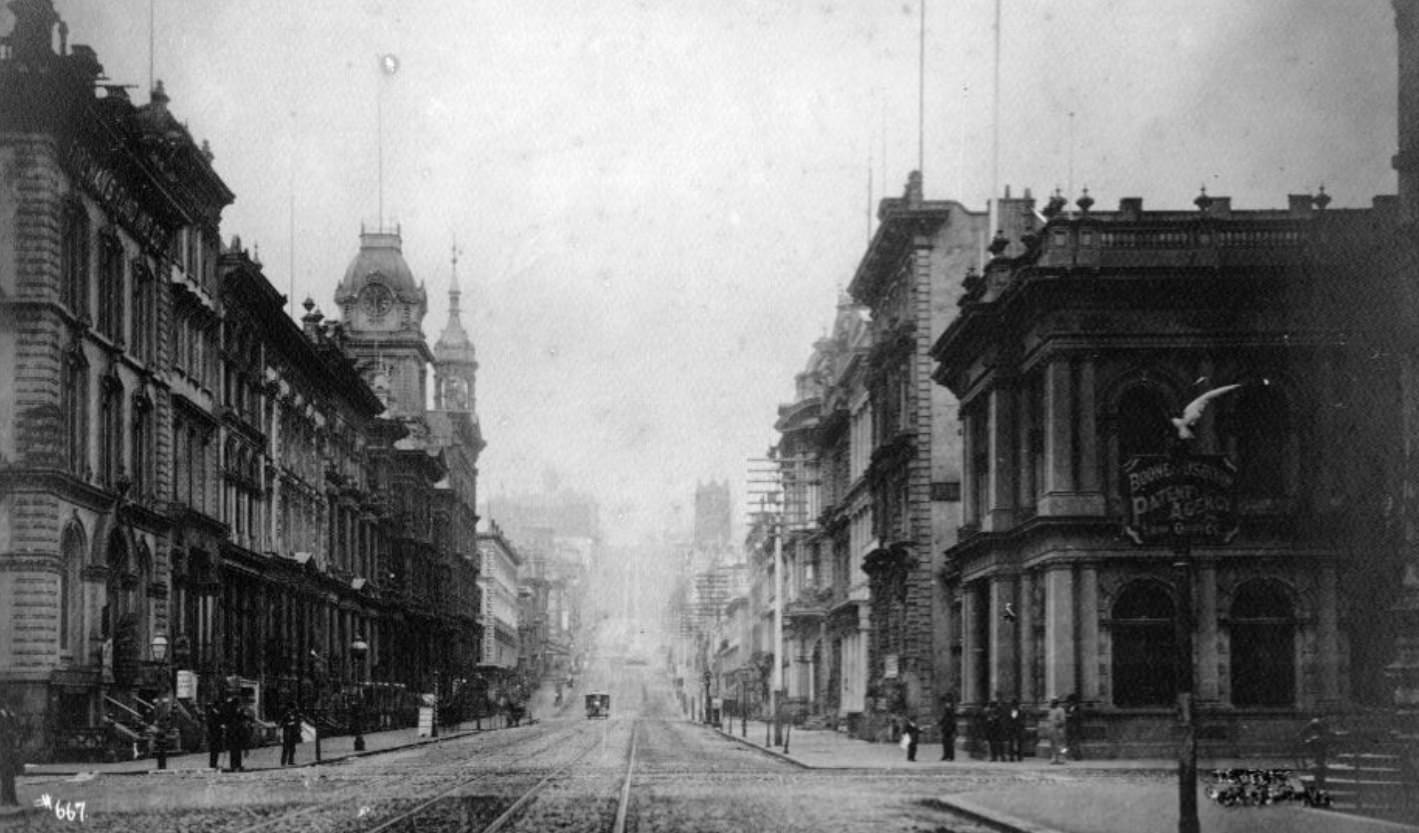 #87 California and Sansome streets, 1879