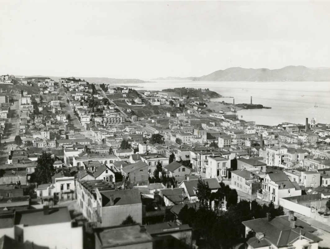 #3 Looking towards the Golden Gate from Telegraph Hill, 1880s