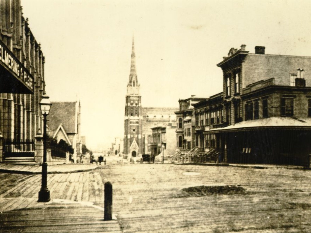 #104 Post Street, east of Taylor, 1880