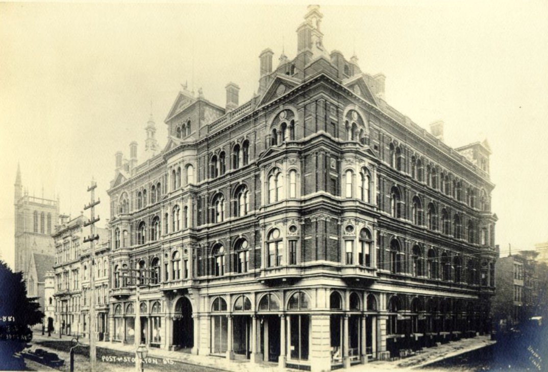 #117 Post Street, corner of Stockton, 1888