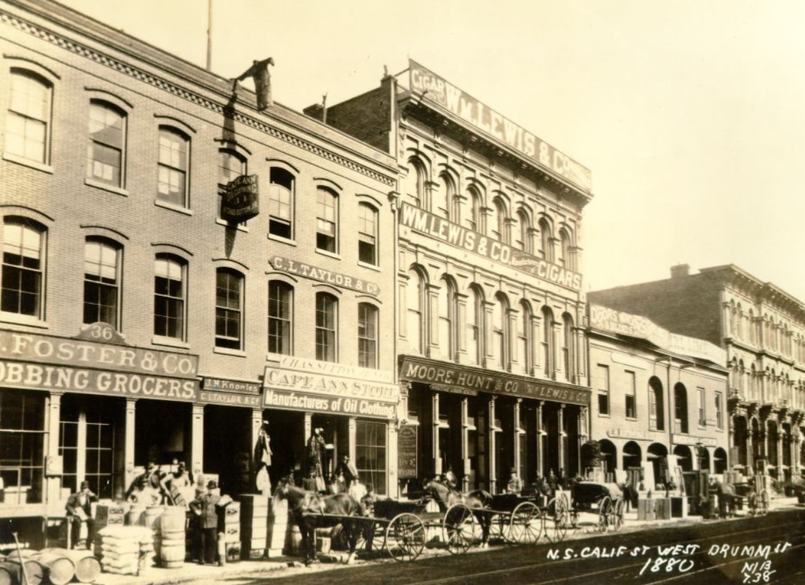 #37 California Street west of Drumm, 1880