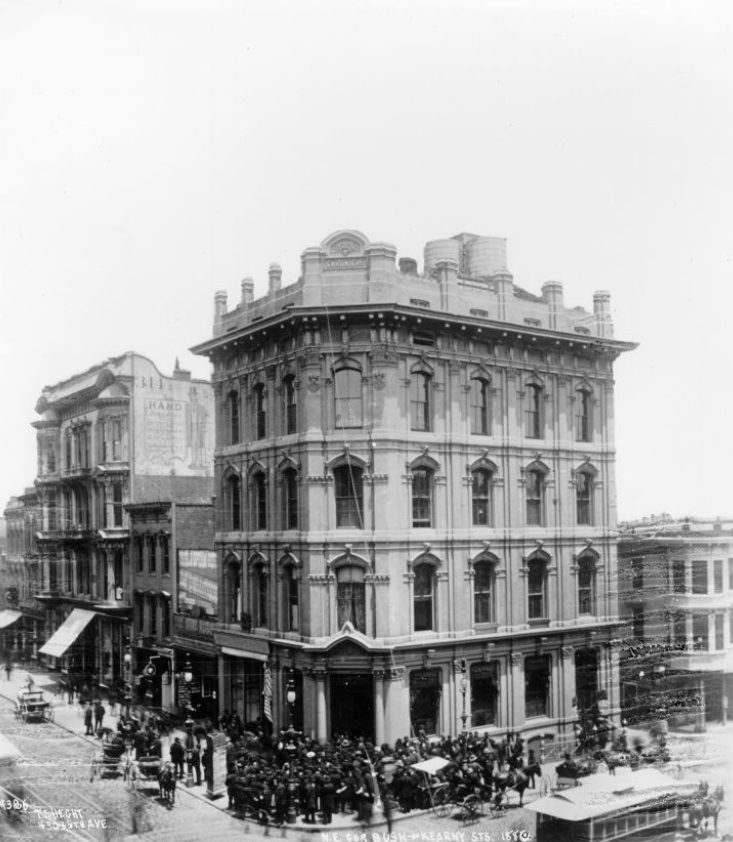 #42 Chronicle Building, Bush Street & Kearny, April 24, 1880