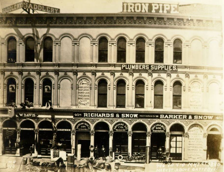 #43 Market above Battery Street, 1880