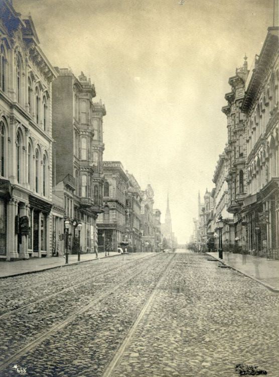 #57 Post Street, between Montgomery and Kearny, 1881