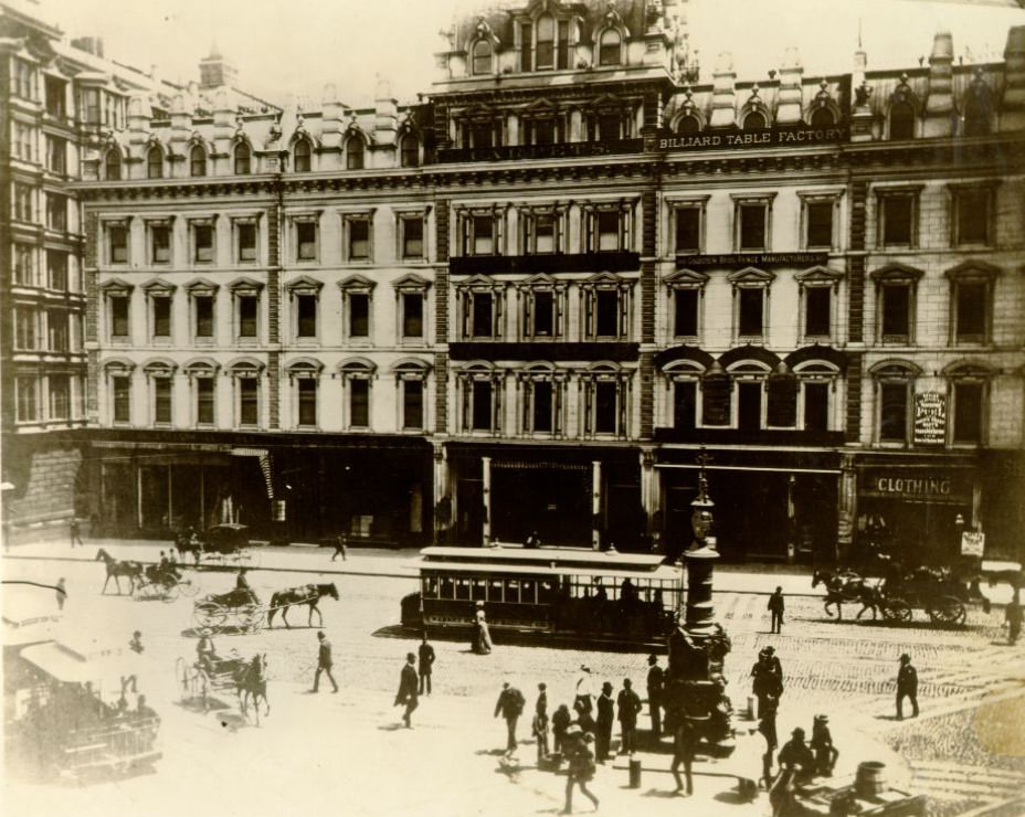 #8 Market Street opposite Lotta’s Fountain, circa 1887