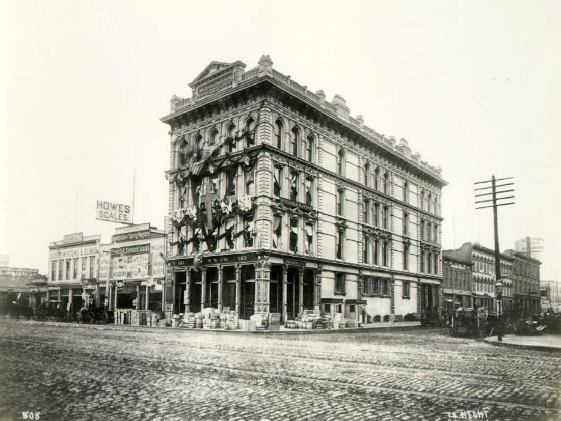 #61 Main & Market Streets, 1880