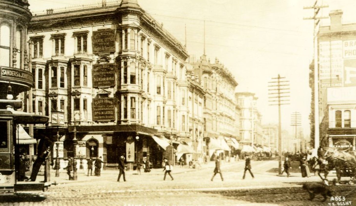 #66 Grant Avenue from Market Street, 1885