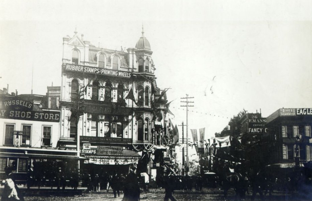 #88 Market Street at Kearny, 1886