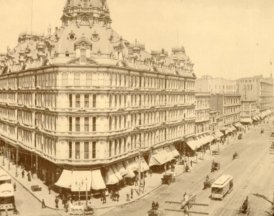 #9 “Picturesque San Francisco,” North Side of Market Street from Powell, Looking East, 1896