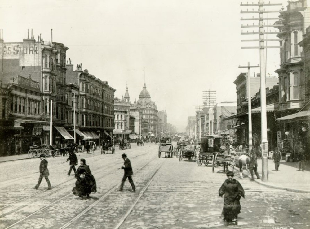 #18 Instantaneous view of Market Street, San Francisco, 1890s