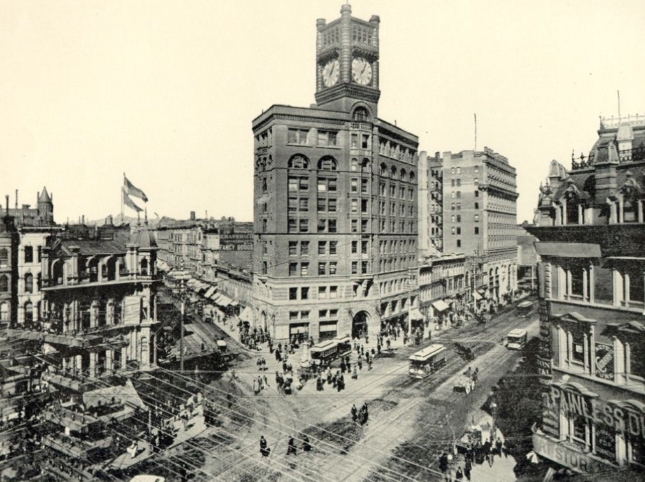 #30 “Picturesque San Francisco,” view from Market and Third streets, looking northeast, 1896