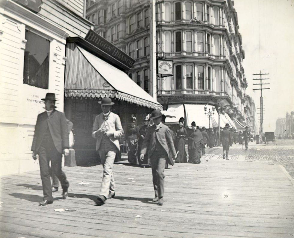 #61 Northeast corner of Market and Powell streets, 1890s