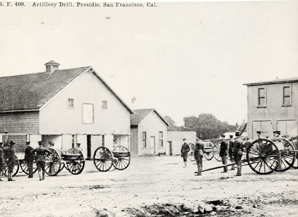 #64 Artillery Drill, Presidio, San Francisco, California, 1890s