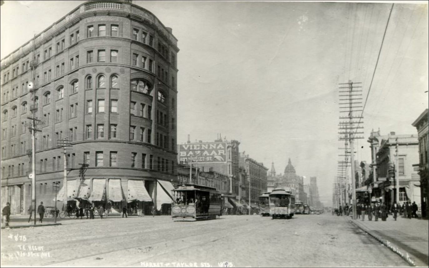 #66 Market and Taylor streets, 1895