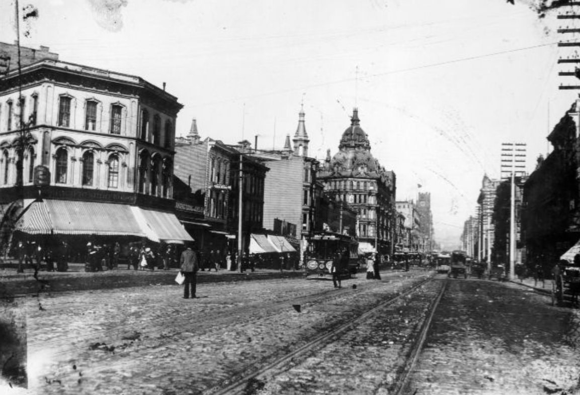 #86 Market Street, east from Jones Street, 1890
